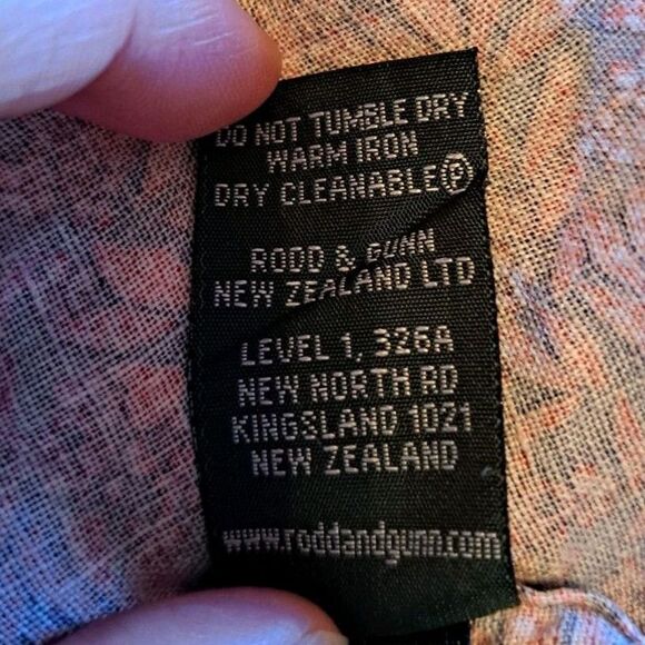 Rodd & Gunn Polo Shirt Men's Size 2XL Pink & Purple Floral Linen Button Up - Picture 10 of 10